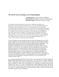 The self in career learning: an evolving dialogue
