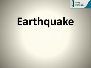Earthquake - World of Teaching