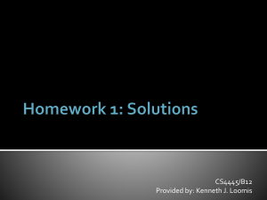 CS4445 B12 Decision Trees Homework 2 solutions by Ken Loomis
