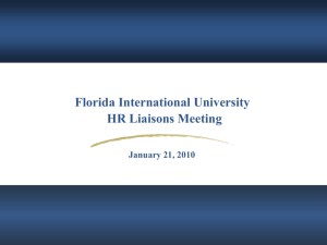 oea overview - Human Resources - Florida International University