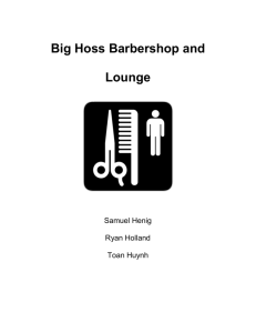 Big Hoss Barber Shop Business Plan