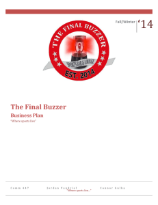 The Final Buzzer - Edwards School of Business