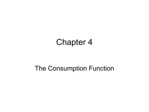 Principal Determinants of Consumption (Slide 1)