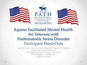 B1 Equine-Facilitated Mental Health for Veterans With PTSD