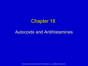 Autocoids and Antihistamines