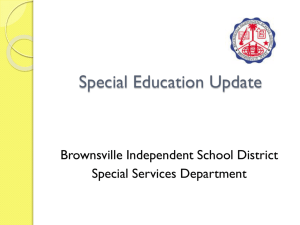 Senate Bill 1196 2015-2016 - Brownsville Independent School District