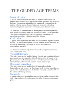 THE GILDED AGE TERMS
