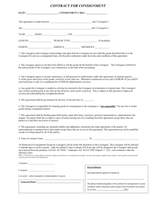 AEW APEX CONTRACT FOR CONSIGNMENT 2014