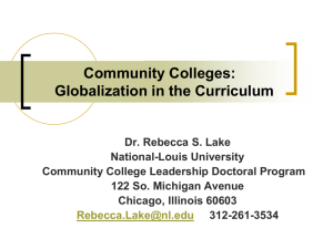 Community Colleges: Globalization and the
