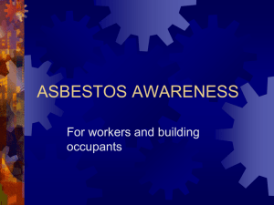 asbestos awareness - Oklahoma State University