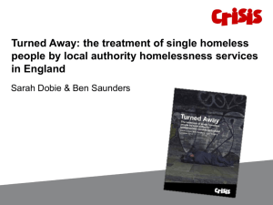 Turned Away: the treatment of single homeless people by