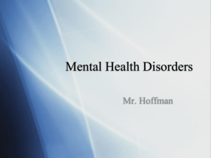 Mental Health Disorders