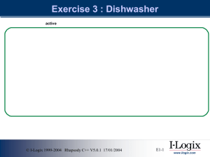 Exercise 3 : Dishwasher