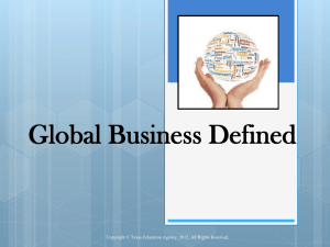 Global Business Defined