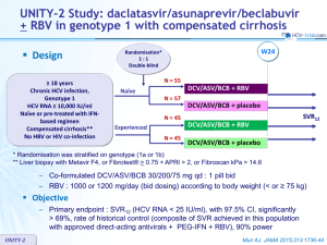 UNITY-2 Study: daclatasvir/asunaprevir/beclabuvir - HCV