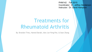 Treatments for Rheumatoid Arthritis