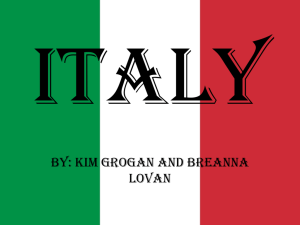 Italy - BreAnna Lovan