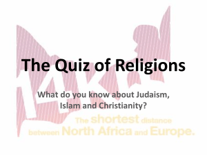 The Quiz of Religions can be downloaded here as a power point