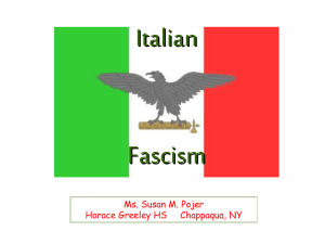 Italian Fascism PPT