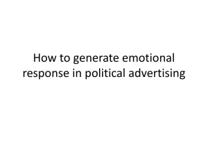How to generate emotional response in political advertising