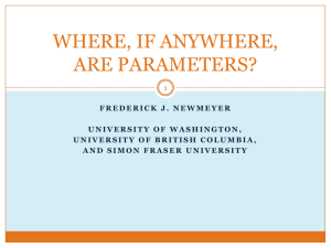 p1a: parameters are properties of universal principles