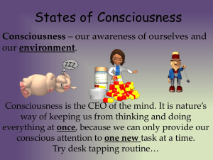 Consciousness Slideshow Part I - Sleep