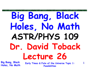 Big Bang, Black Holes, No Math