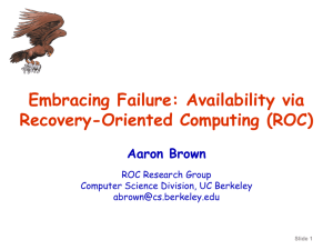 Accepting Failure: Availability via Repair