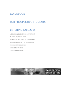 Mechanical Engineering Options - Rochester Institute of Technology