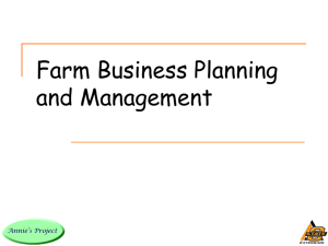 AP Farm Business Planning &Management