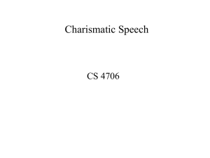 Charismatic Speech