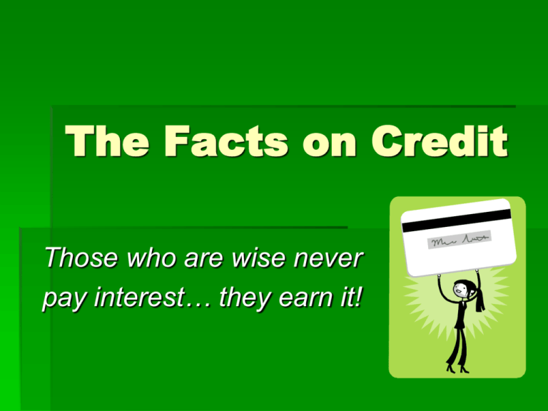 the-facts-on-credit