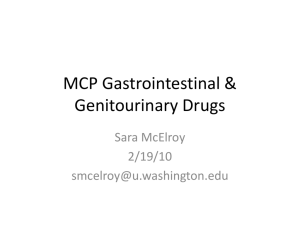 MCP Gastrointestinal & Genitourinary Drugs