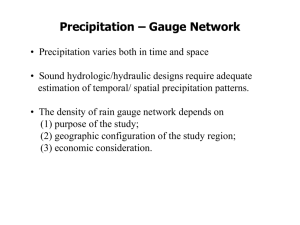 Precipiation – Gauge Network