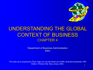 chapter 2 - understanding the global context of business