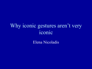 Why iconic gestures aren't very iconic