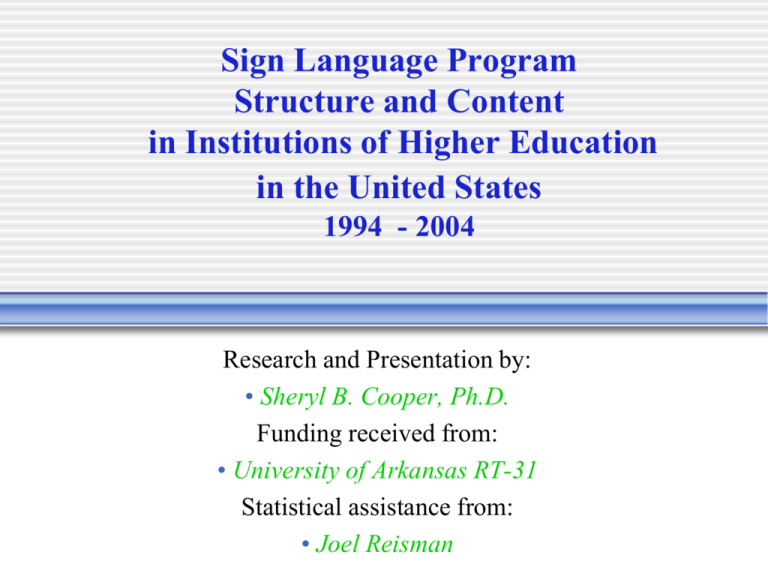 What Is The Definition Of Sign Language