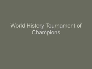 Tournament of World History Figures Power Point