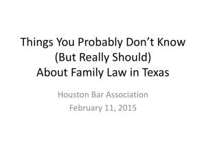 Handout - Houston Bar Association