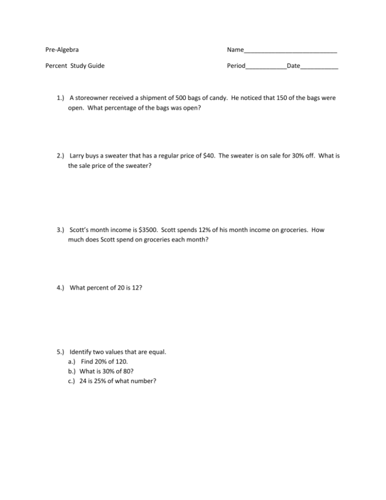 percent-study-guide