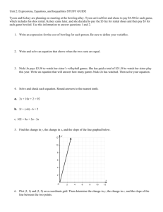 Unit 2: Expressions, Equations, and Inequalities STUDY GUIDE