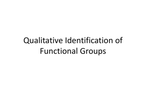 Notes Qualitative Identification of Functional Groups