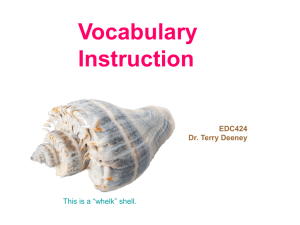 Vocabulary 2009