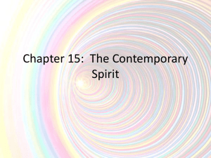 Chapter 15 The Contemporary Spirit