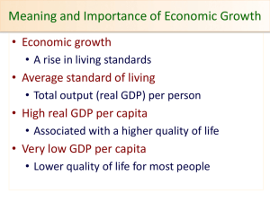 Meaning and Importance of Economic Growth