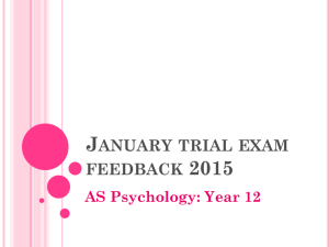 AS January trial exam feedback 2015 FINAL
