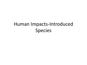 Human Impacts-Introduced Species