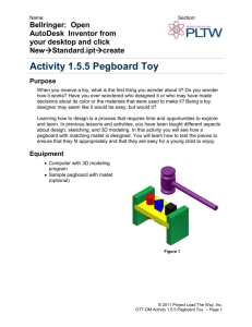 Activity 1.5.5 Pegboard Toy