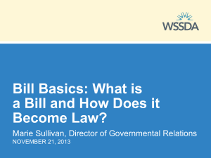 What is a Bill and How Does it Become Law?