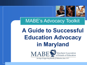 Click to add title - Maryland Association of Boards of Education